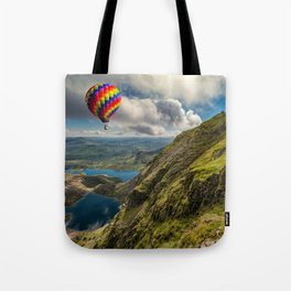Snowdon Hot Air Balloon Tote Bag