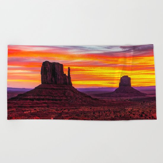 Desert Hearts Beach Towel