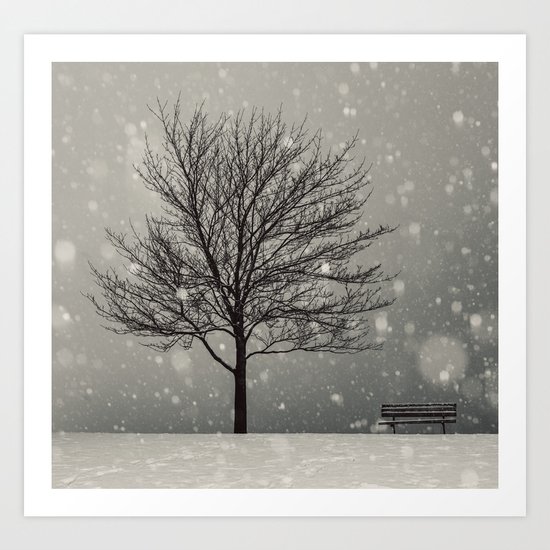 January Snow Art Print