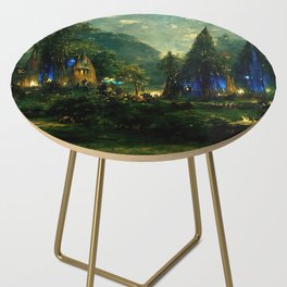 Walking into the forest of Elves Side Table