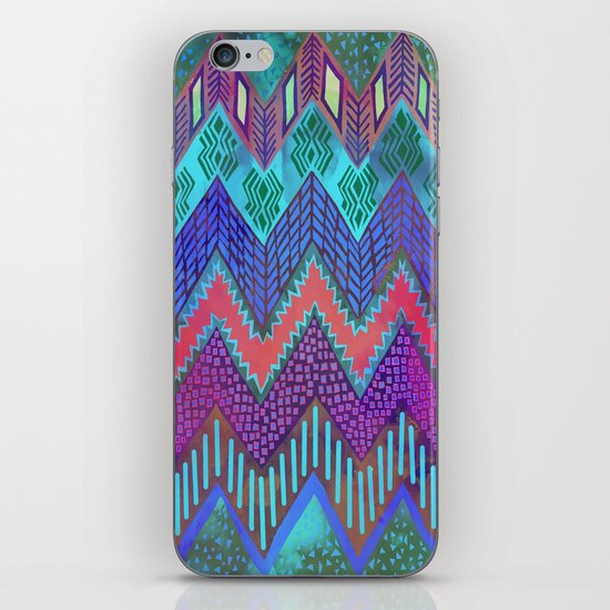 Tribal Chevron - Aqua iPhone & iPod Skin