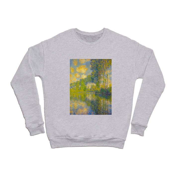 Claude Monet Impressionist Landscape Oil Painting Crewneck