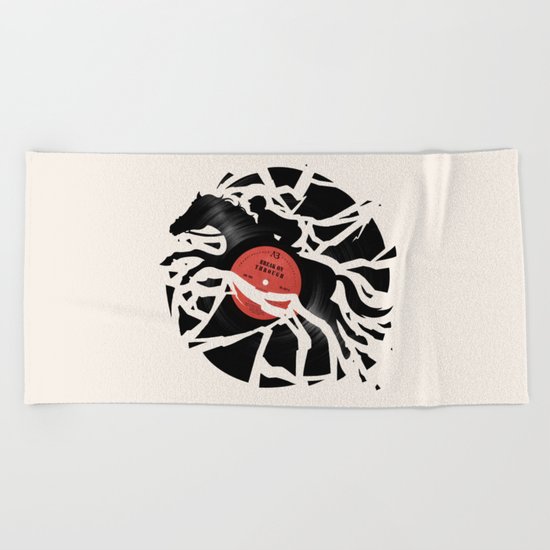 Disc Jockey Beach Towel
