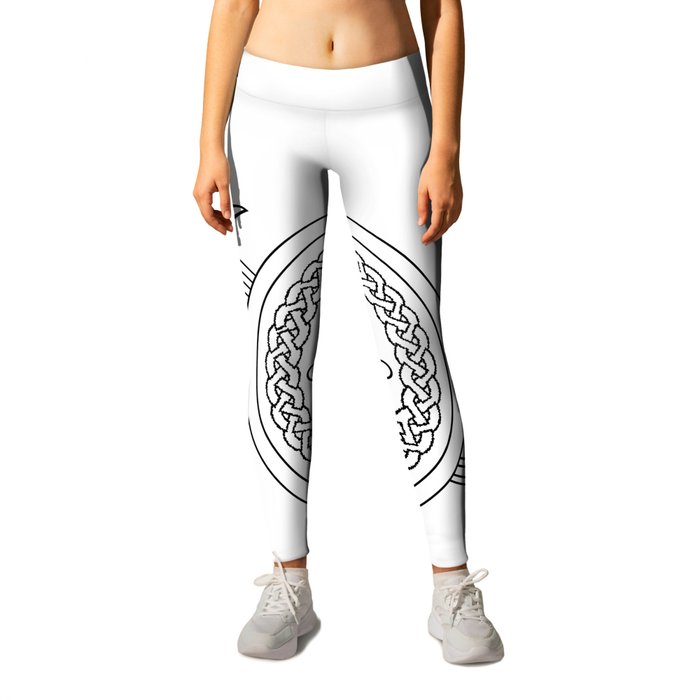 Claymore and Shield Outline Leggings