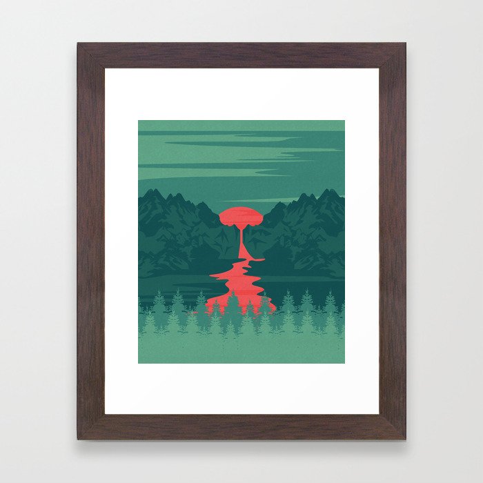 The Red River Framed Art Print