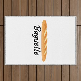 Baguette -  I Love Baguettes - Funny Food Outdoor Rug