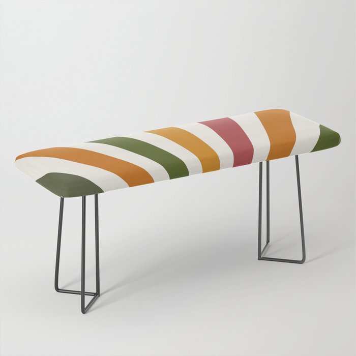 Multicolor retro Sun design 1 Bench