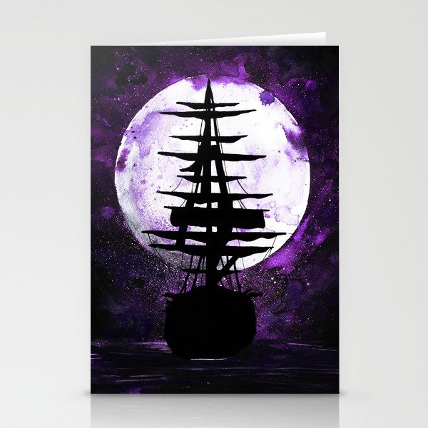 Sail Away Purple Edition Stationery Cards