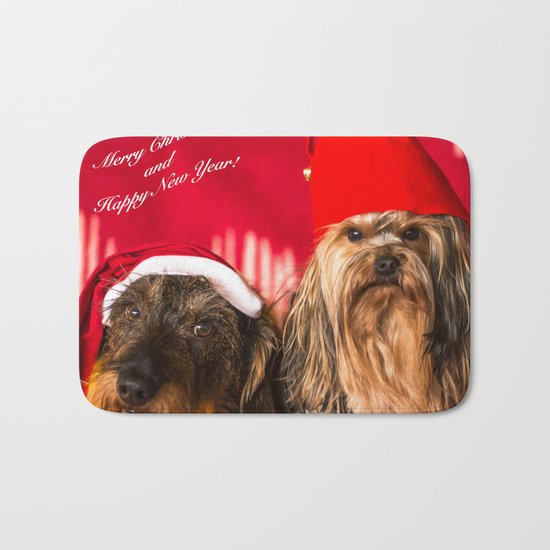 Merry Christmas and Happy New Year! Bath Mat
