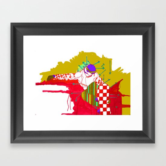 Snowboarder Framed Art Print