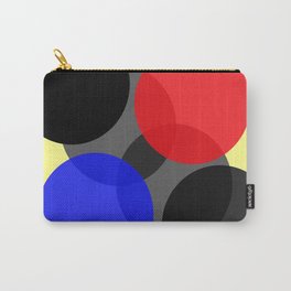 Circle Carry-All Pouch | Digital, Graphicdesign, Illustration, Severalcolours, Geometric, Geometrical, Circles, Grey, Black, Blue 