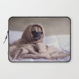 Snug pug in a rug Laptop Sleeve