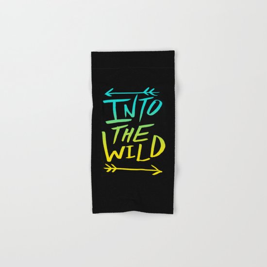 Into The Wild: Typography Hand & Bath Towel