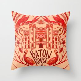 Baton Rouge Throw Pillow