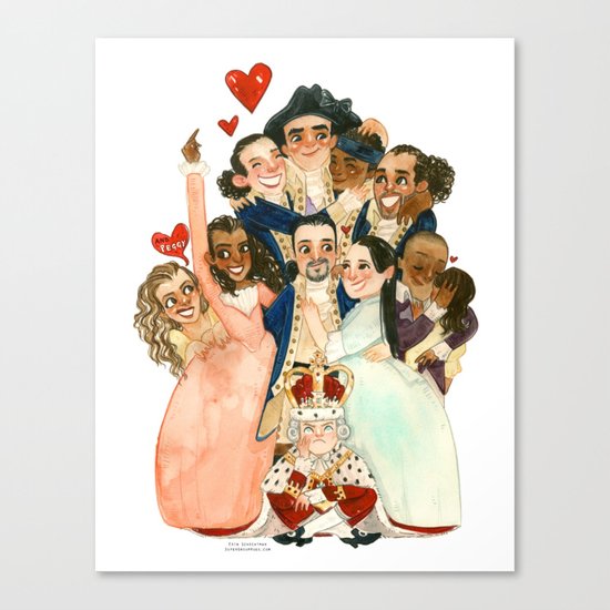 Hamilton Hug Canvas Print
