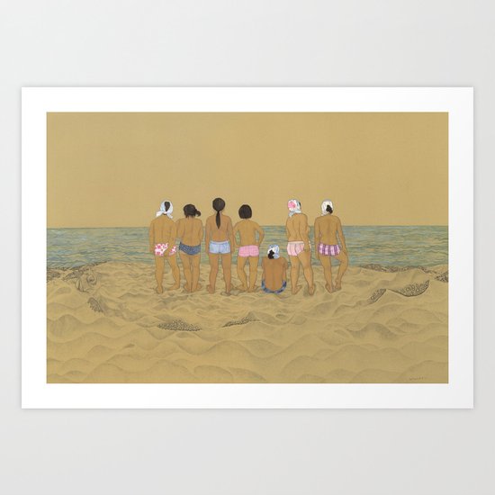 Waiting For The Catch Art Print