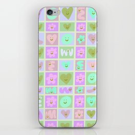 Love Candies - Neon Teal and Purple iPhone Skin