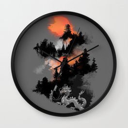 A samurai's life Wall Clock