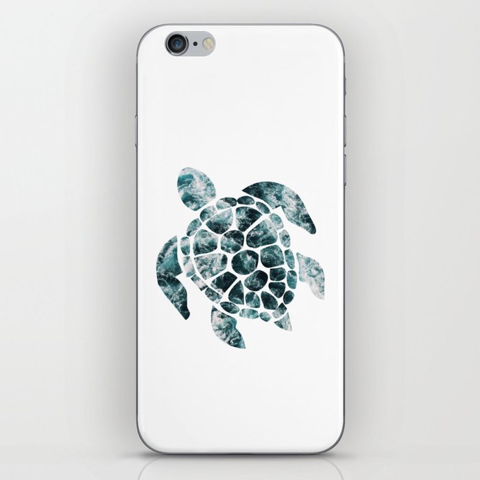 Sea Turtle - Turquoise Ocean Waves iPhone Skin