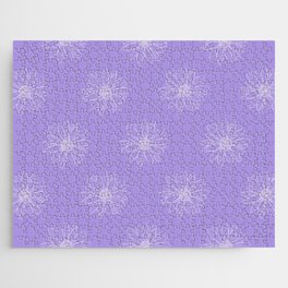 Positively Purple Daisies Jigsaw Puzzle