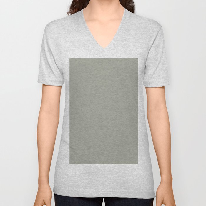 Simply Retro Gray V Neck T Shirt
