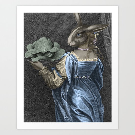 HEAD ON A PLATTER Art Print