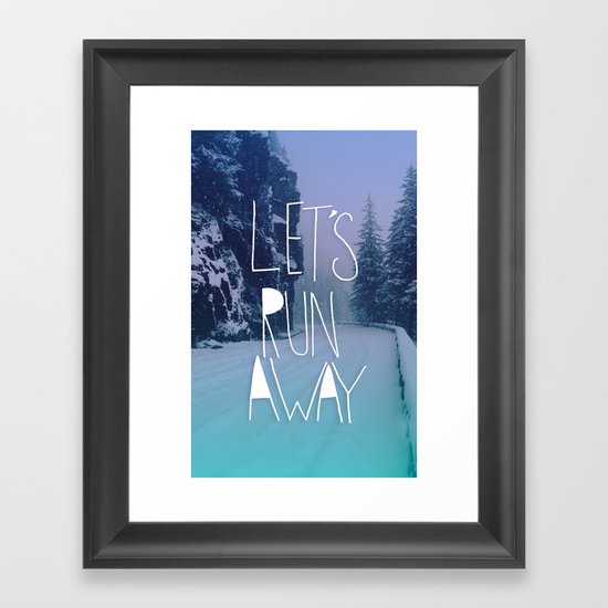 Let's Run Away: Rainier National Forest, Oregon Framed Art Print