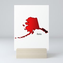 Alaska In Halftone Mini Art Print