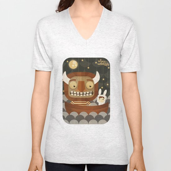 Where the wild things are fan art Unisex V-Neck