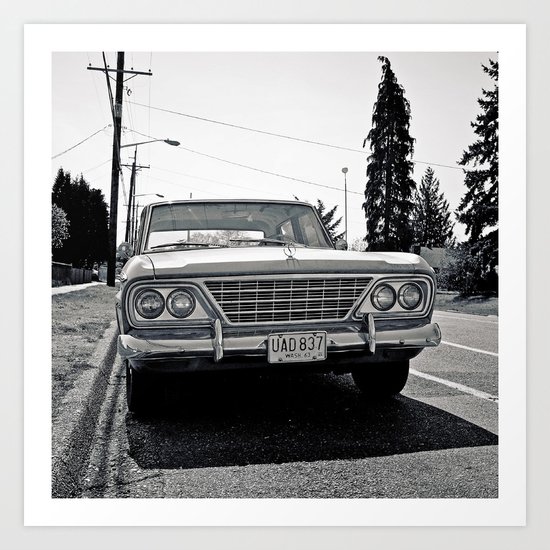 Roadside Studebaker Art Print