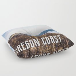 Oregon Coast Scenic Overlook | Travel Photography Floor Pillow
