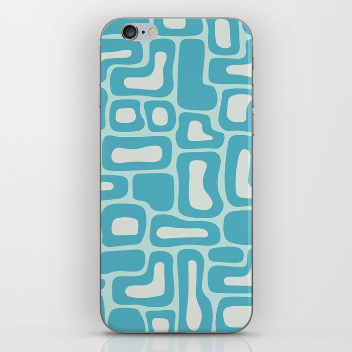 Retro Mid Century Modern Abstract composition 444 iPhone Skin