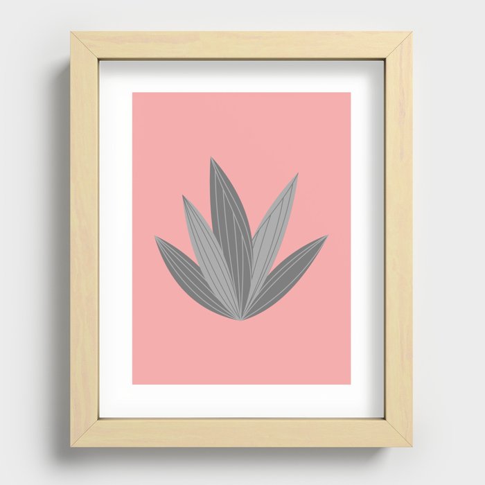 Botanical Leaf Print Recessed Framed Print