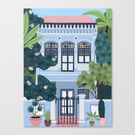 Singapore Shophouse Canvas Print