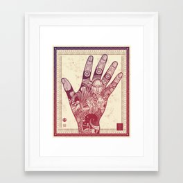 Right Hand Framed Art Print