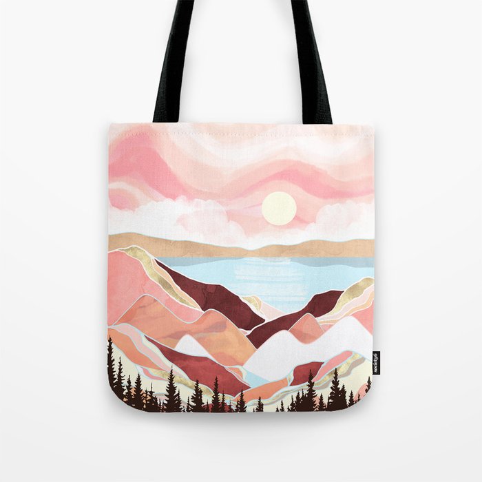 Autumn Lake Sunrise Tote Bag