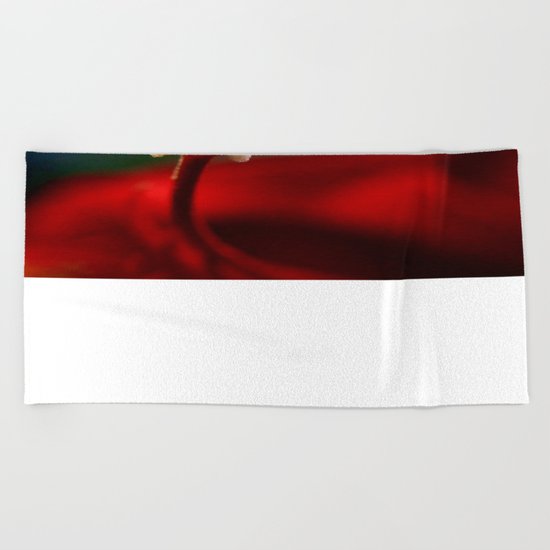 Red & White Beach Towel