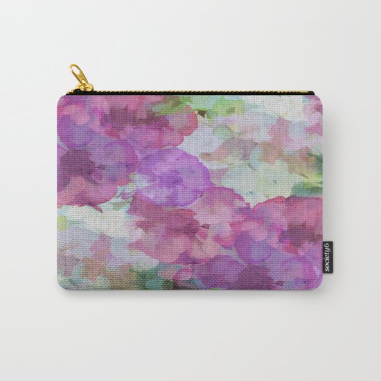 Sweet Peas Floral Abstract Carry-All Pouch