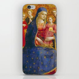 Fra Angelico (Guido di Pietro) "Madonna and Child with Angels" iPhone Skin