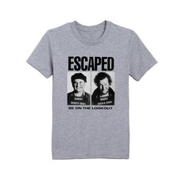 Wet Bandit Escape Kids T Shirt | Merryxmas, Snow, Parody, Holiday, Poster, Black And White, Homealone, Adventure, Vacation, Comedy 