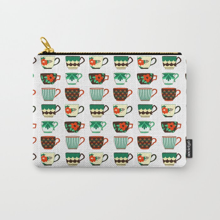 Coffee Cups Carry-All Pouch