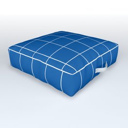 Grid (Sapphire Blue) Outdoor Floor Cushion