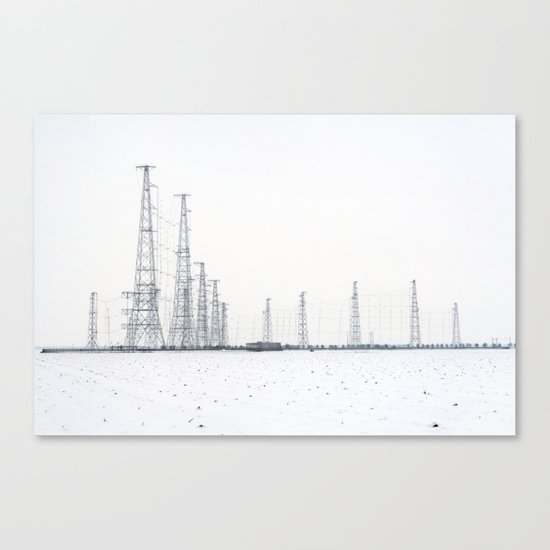 towers and wires Canvas Print