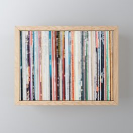 Abstract Records Framed Mini Art Print