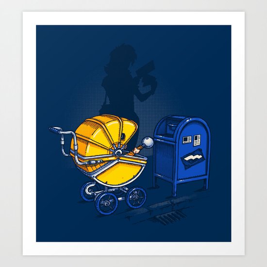 Sending it back Art Print