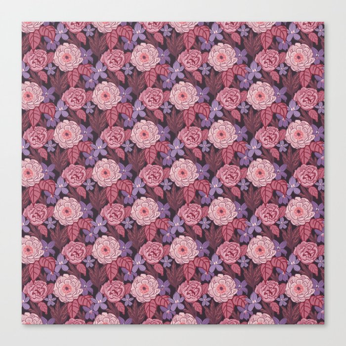 Floral vintage pattern  Canvas Print