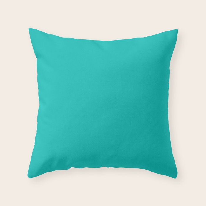Tiffany Blue Throw Pillow By Listofcolors Society6