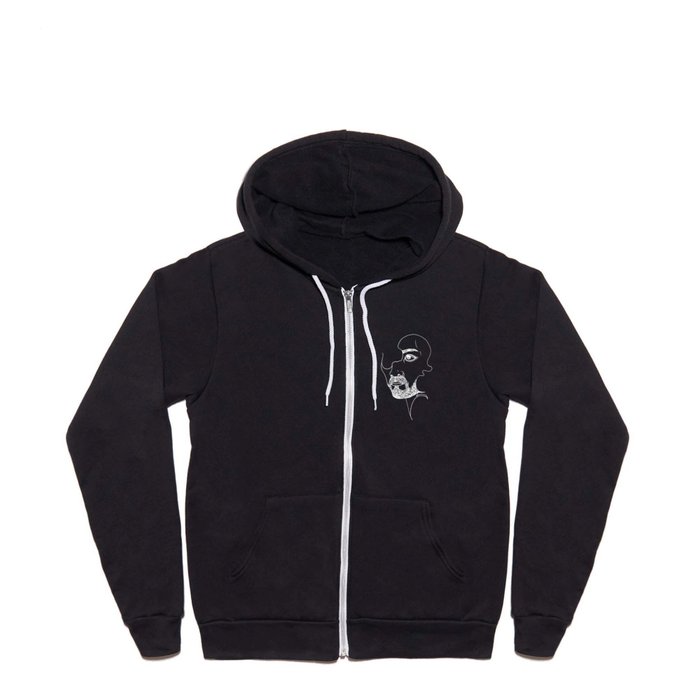 Save the Face by Lazzy Brush Full Zip Hoodie