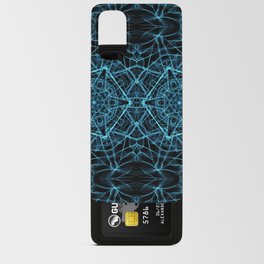 Liquid Light Series 17 ~ Blue Abstract Fractal Pattern Android Card Case