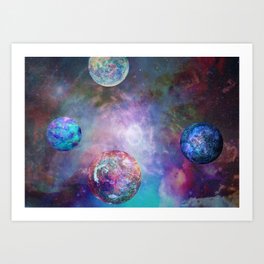 Planet Cluster Art Print